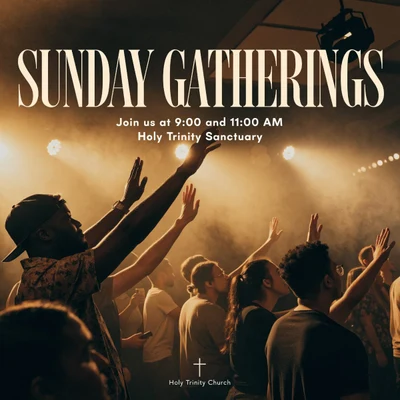 Sunday Gatherings worship social graphic