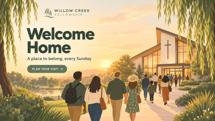 Willow Creek Fellowship website hero